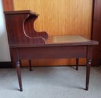 Antiek mahonie halkastje/telefoonkastje., Antiek en Kunst, Ophalen