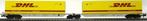 ROCO 66983 Containerdraagwagen DHL  2 x 45Ft, Gelijkstroom, Ophalen of Verzenden, Roco, Analoog