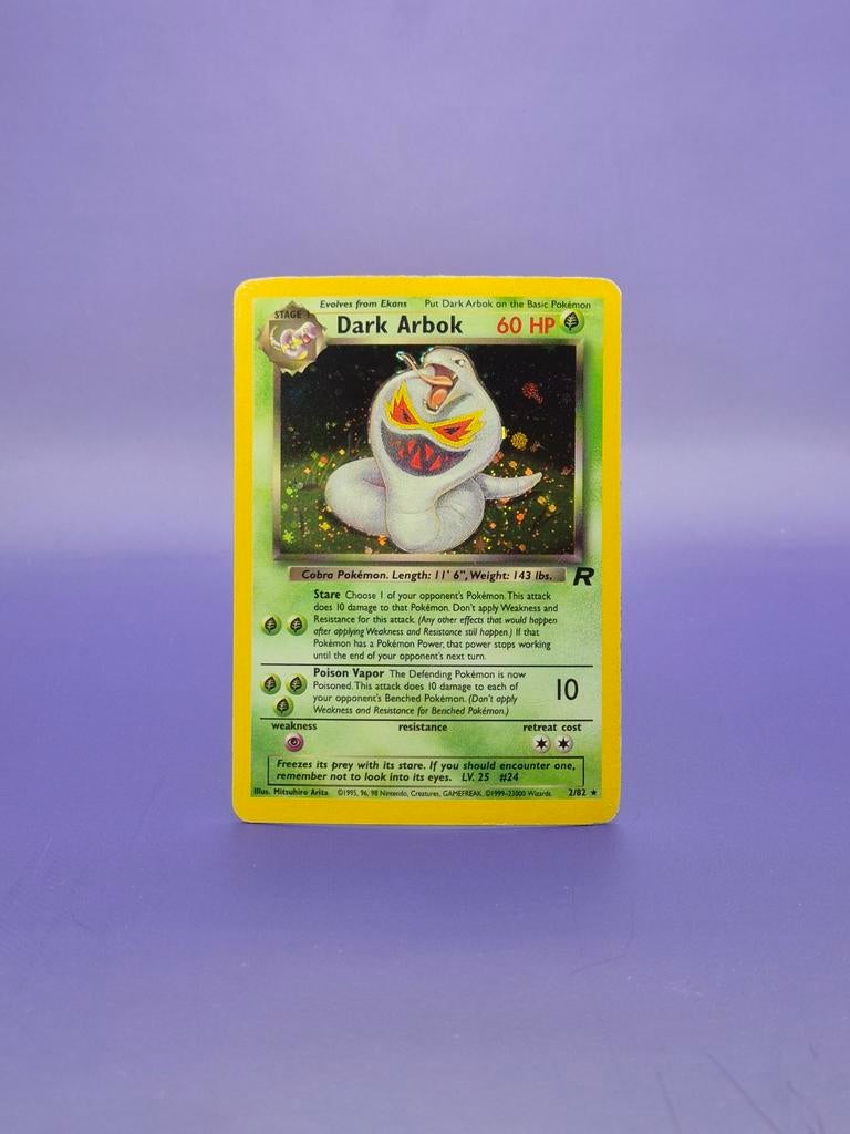 Dark Arbok - Team Rocket 2/82, Ophalen of Verzenden, Gebruikt, Losse kaart, Foil