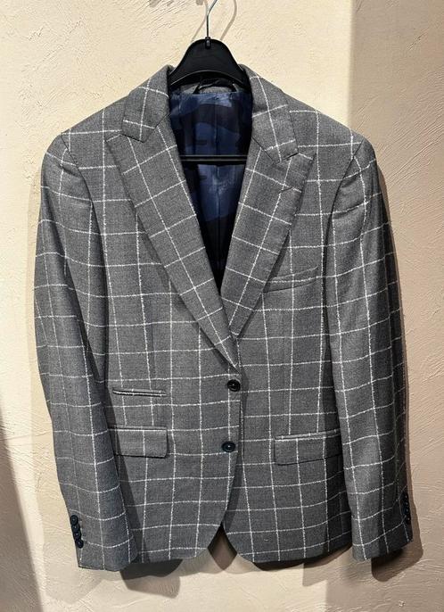 Colbert van Cavallaro. Maat 48. Grijs geruit, Kleding | Heren, Kostuums en Colberts, Zo goed als nieuw, Maat 48/50 (M), Grijs