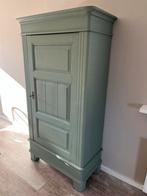 Authentieke eendeurs kast met planken, Ophalen, Zo goed als nieuw, Minder dan 150 cm, 150 tot 200 cm