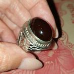 Ring maat 19 batu akik Yaman Sulaiman Indonesië, 19 tot 20, Ophalen of Verzenden, Zo goed als nieuw, Dame of Heer