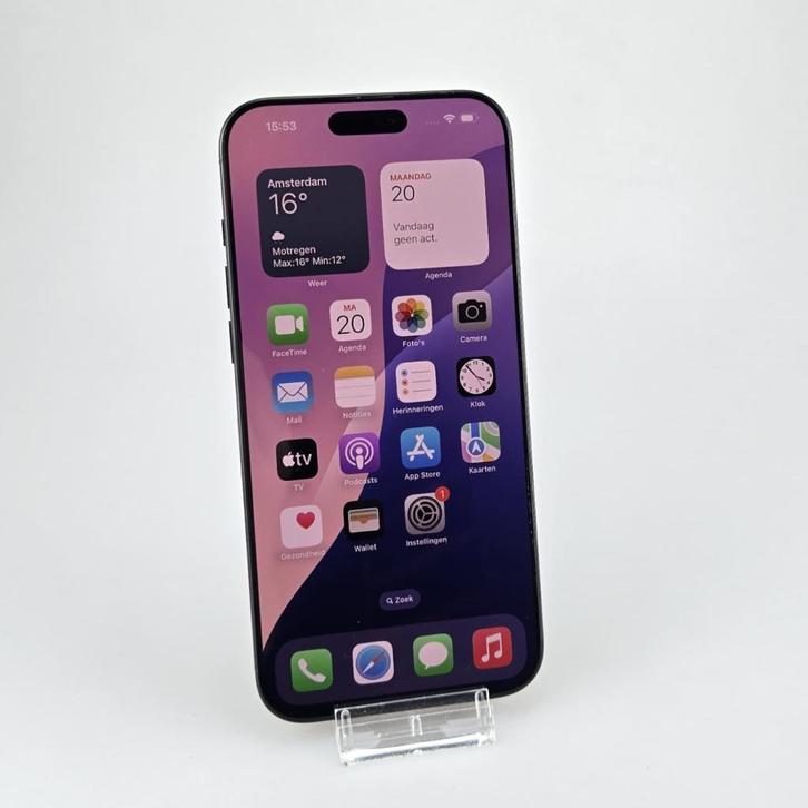 iPhone 16 Pro Max 256GB Titanium Black | Accu 100%, Telecommunicatie, Mobiele telefoons | Apple iPhone, Zo goed als nieuw