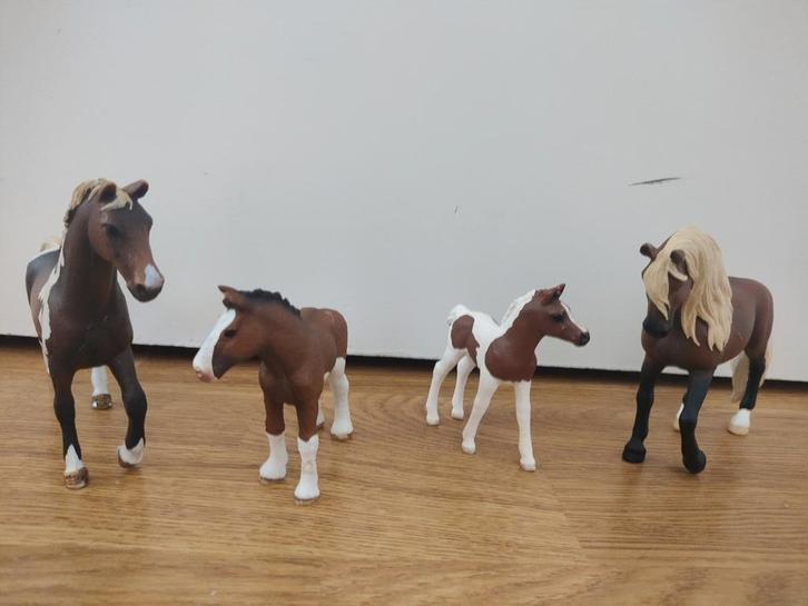 Schleigh set van 4 paarden, Verzamelen, Speelgoed, Zo goed als nieuw, Ophalen