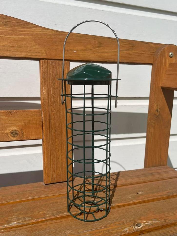Metalen vetbolhouder voersilo voor tuinvogels, Dieren en Toebehoren, Vogels | Toebehoren, Zo goed als nieuw, Ophalen of Verzenden