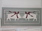 Brocante houten paneel met varkentjes schilderij, Antiek en Kunst, Ophalen
