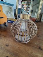 Bamboe windlicht. Hoogte 38 cm, Huis en Inrichting, Woonaccessoires | Kandelaars en Kaarsen, Ophalen, Gebruikt, 25 tot 50 cm, Beige