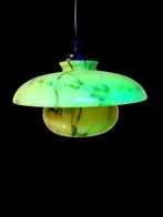 annagroen art deco hanglamp, Huis en Inrichting, Lampen | Hanglampen, Ophalen of Verzenden, Glas, Minder dan 50 cm