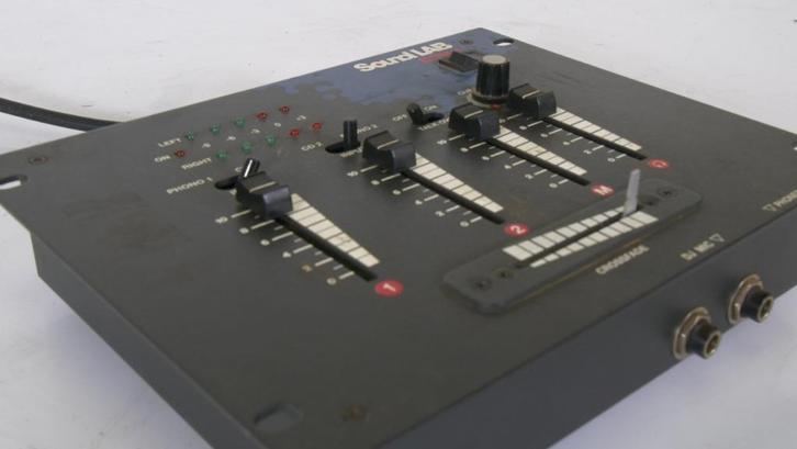 SoundLAB DSM-1 3-Kanaals DJ Mengpaneel met Crossfader, Muziek en Instrumenten, Dj-sets en Draaitafels, Gebruikt, Dj-set, Overige merken