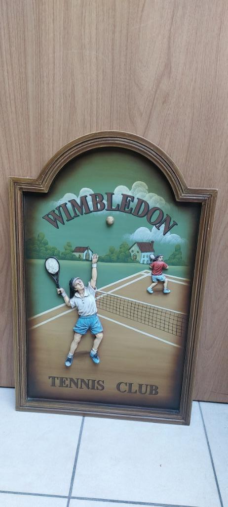 Authentiek houten pubbord Wimbledon (tennis), Antiek en Kunst, Curiosa en Brocante, Ophalen of Verzenden