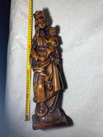 Houten Madonna met Kind Beeld, Ophalen of Verzenden