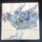 Oud Tegeltableau haan, Ophalen of Verzenden