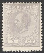 Suriname NVPH nr 1 ongebruikt Koning Willem III 1885, Postzegels en Munten, Postzegels | Suriname, Verzenden, Postfris