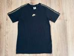 Als nieuw Nike t-shirt shirt korte mouw zwart goud 152 158, Kinderen en Baby's, Ophalen of Verzenden, Zo goed als nieuw, Shirt of Longsleeve