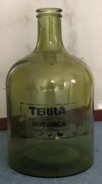 Grote groene glazen fles / vaas, Ophalen, Gebruikt