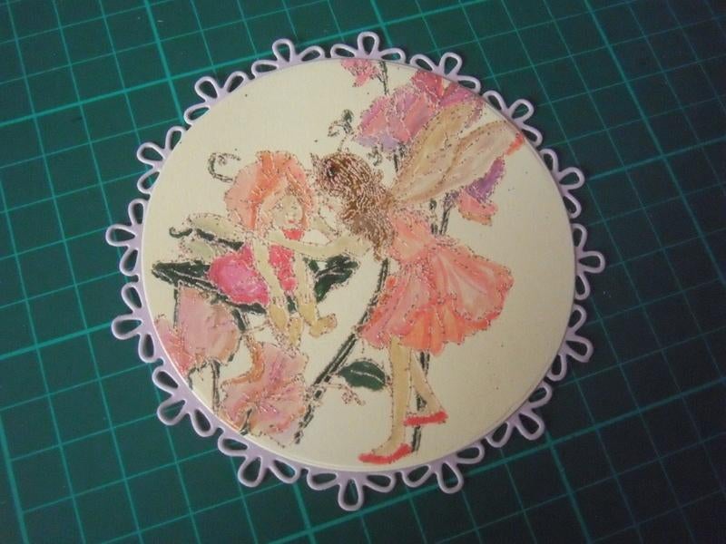 oplegje met gekleurd plaatje elfje, Ophalen of Verzenden, Nieuw, Overige thema's, Overige typen