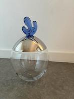 Alessi Big Ovo koektrommel koekjespot glas Joanna Lyle, Huis en Inrichting, Ophalen of Verzenden, Zo goed als nieuw, Rond, Glas