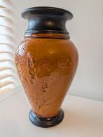 Prachtige West Germany vaas - Uniek Design, Gebruikt, Overige kleuren, Aardewerk of Porselein, Ophalen of Verzenden