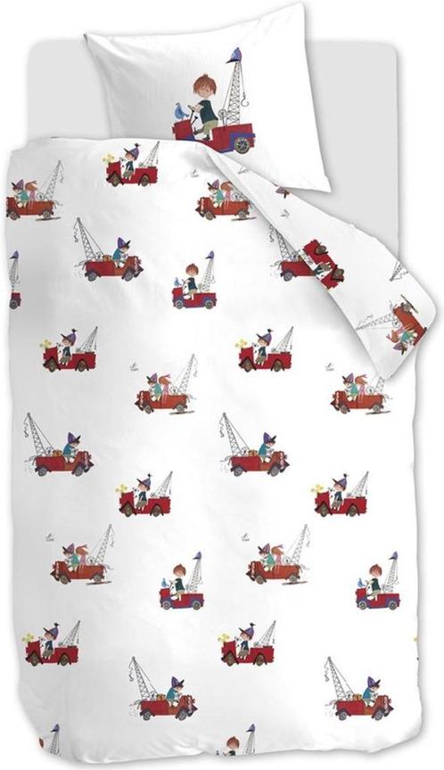 Dekbedovertrek Overtrek Kraanwagen Rood Fiep Beddinghouse, Kinderen en Baby's, Kinderkamer | Beddengoed, Nieuw, Dekbedovertrek