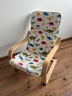 Ikea Poäng kinderfauteuil - Dino print - zo goed als nieuw!, Ophalen of Verzenden, Zo goed als nieuw, Stoel(en)