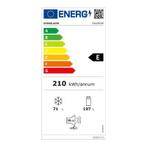 Everglades koelkast EVUD4049 - Zw van €429.00 Voor €299.00, Witgoed en Apparatuur, Koelkasten en IJskasten, 200 liter of meer
