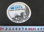 sticker uden noorder glas - voor al uw glas, Verzamelen, Stickers, Ophalen, Zo goed als nieuw, Bedrijf of Vereniging
