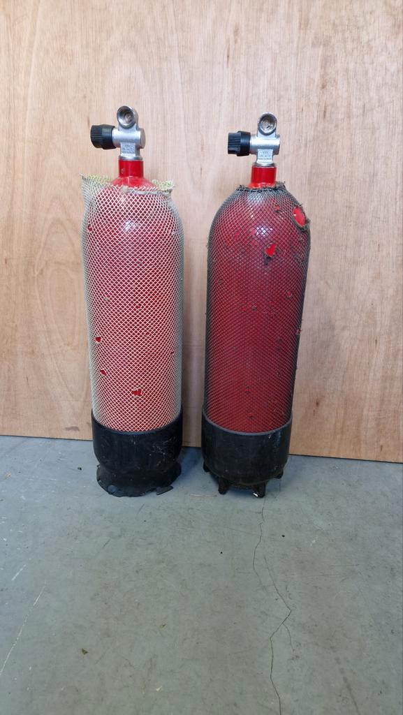 2x 12L Duikflessen - Geen Keuring, Watersport en Boten, Duiken, Gebruikt, Duikfles, Ophalen of Verzenden