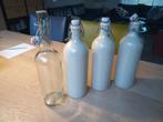 Afsluitbare sapkruiken en fles, Overige kleuren, Ophalen of Verzenden, Minder dan 50 cm, Glas
