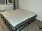 Emma metal bed + matras 180 x 200, Huis en Inrichting, Ophalen, Zwart, Tweepersoons, Zo goed als nieuw