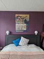 Brimnes hoofdbord 180 cm - zwart, Huis en Inrichting, Slaapkamer | Bedden, Zwart, Tweepersoons, Ophalen of Verzenden, Zo goed als nieuw