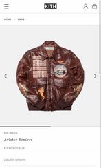 Off-White Aviator Bomber Bruin XL - Uniek!, Maat 52/54 (L), Bruin, Nieuw, Ophalen of Verzenden