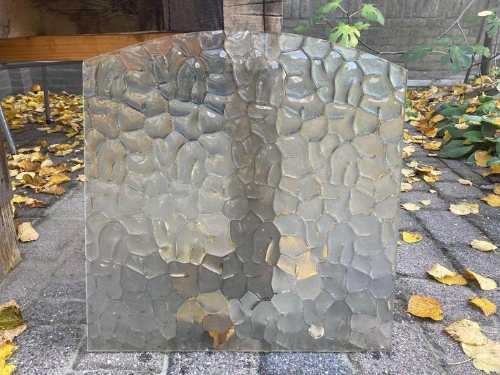 Glass ruit - 7 stuks - Stalruiten - Bobbel motief 75, Doe-het-zelf en Verbouw, Glas en Ramen, Gevelraam of Ruit, Minder dan 80 cm