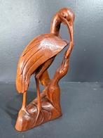 Balinese reiger met jong, Antiek en Kunst, Ophalen of Verzenden