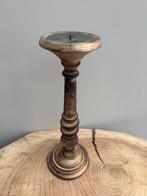 Mooie houten kandelaar, Ophalen of Verzenden, Zo goed als nieuw, Hout, 25 tot 50 cm