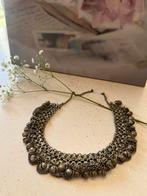 Vintage Indiase Zilveren Belletjes Ketting, Ophalen of Verzenden, Gebruikt, Zilver, Met hanger