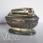 Vintage Engelse Ronson verzilverde aansteker, tafelaansteker, Gebruikt, -, -, Ophalen of Verzenden