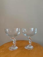Glazen kristallen champagne glazen coupe dolfijnen Luminarc, Verzamelen, Glas en Borrelglaasjes, Ophalen of Verzenden, Zo goed als nieuw