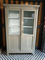 Brocante keukenkast, vitrinekast, buffetkast., Huis en Inrichting, Kasten | Vitrinekasten, Ophalen, Zo goed als nieuw, 25 tot 50 cm