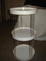 ronde perspex  tafel of presentatie tafel, Huis en Inrichting, Ophalen, Gebruikt, Rond, 60 cm of meer