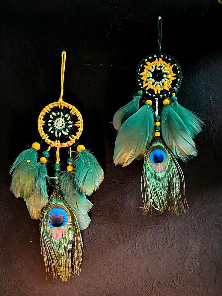 Handgemaakte dromenvangers- Dreamcatcher Keychein 5 cm, Huis en Inrichting, Woonaccessoires | Wanddecoraties, Nieuw, Ophalen of Verzenden