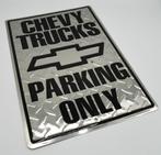 Chevy trucks parking only bord - Chevrolet C10 pickup, Ophalen of Verzenden, Nieuw, Reclamebord
