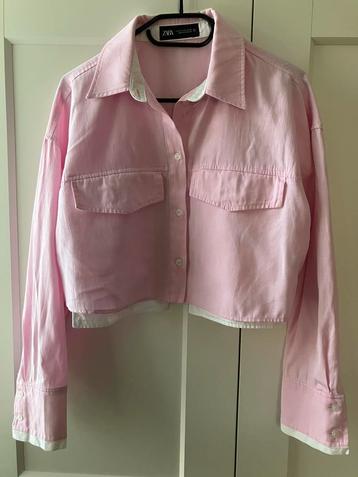 Roze blouse Zara - maat S beschikbaar voor biedingen
