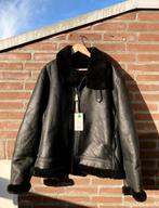 Norse Projects Tonsberg leather shearling jacket xl leer ds, Verzenden, Zwart, Norse projects, Maat 56/58 (XL)