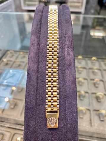 14k Gouden Rolex Armband Bi-color beschikbaar voor biedingen