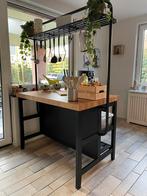 Vadholma keukeneiland met rek, Huis en Inrichting, Keuken | Keukenelementen, Minder dan 100 cm, Zo goed als nieuw, Ophalen