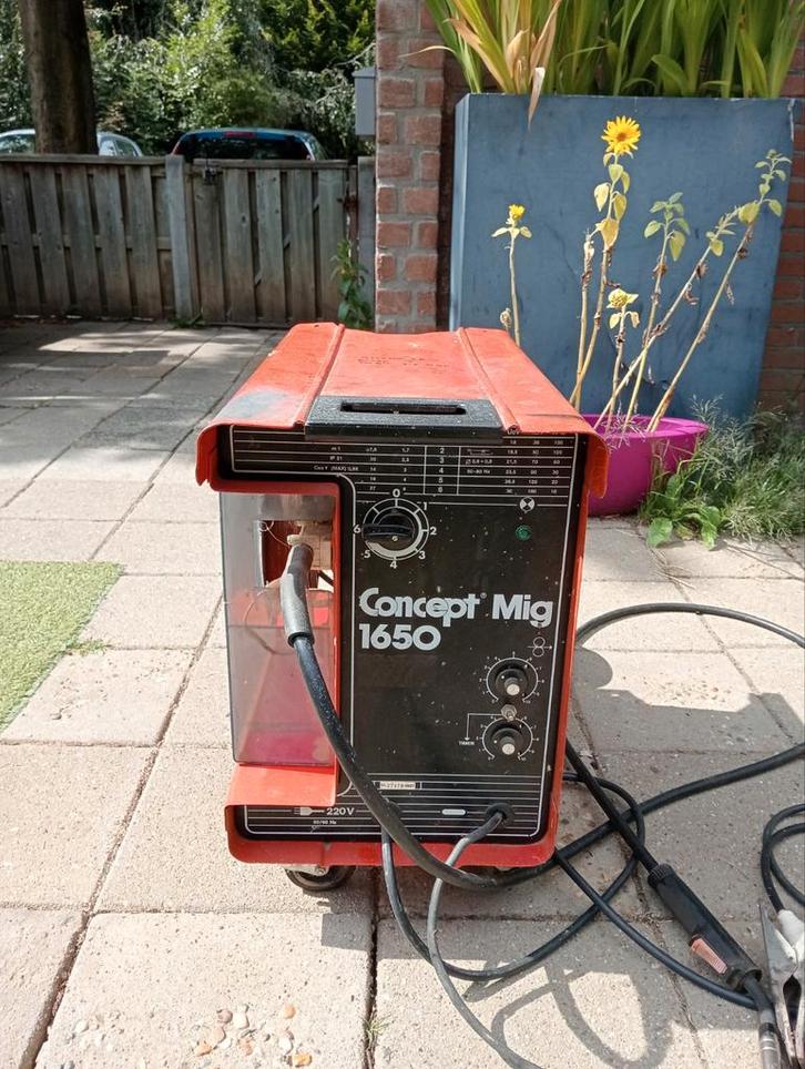 Lasapparaat concept mig 1650 - grote zie foto,s, Doe-het-zelf en Verbouw, Gereedschap | Lasapparaten, Zo goed als nieuw, Co2, 250 ampère of meer