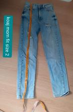 Lichtblauwe spijkerbroek koaj mom fit size 2/ripped jeans, Blauw, Ophalen of Verzenden, Zo goed als nieuw, Koaj