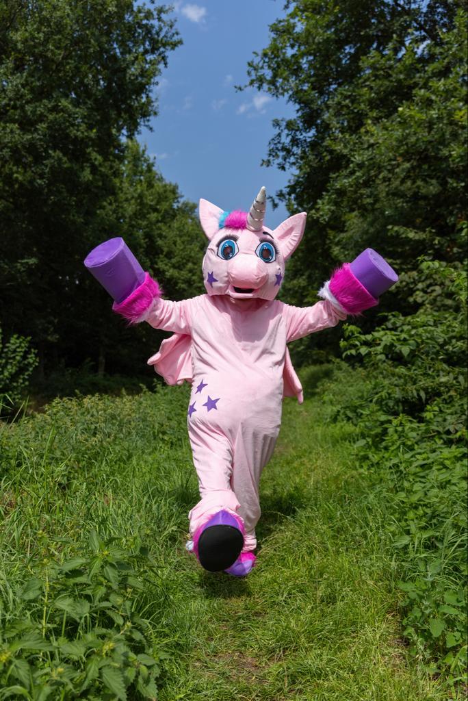 Unicorn Mascotte Huren voor Feest!, Hobby en Vrije tijd, Feestartikelen, Nieuw, Ophalen of Verzenden