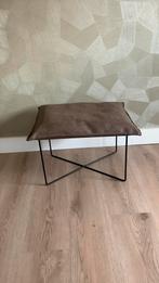 Hocker ( leer), Huis en Inrichting, Tafels | Salontafels, Ophalen, Vierkant, Nieuw, 50 tot 100 cm