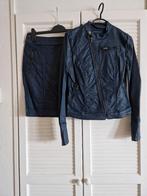 Josephine en Co Set Jasje en Rok Lederlook mt 36 valt klein, Josephine & Co, Ophalen, Gedragen